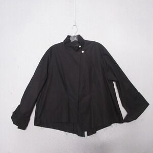 Elm Design Top 2 Black Icelandic Design Lagenlook Artsy Fray Hem Minimalist Peru